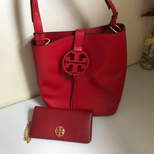 Tory Burch purse and wallet bundle NWOT